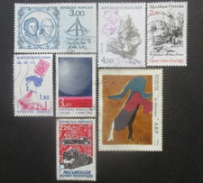 FRANCE-1986-N°2424 - 2431 - 2443 au 2445 - 2447 et 2450 oblitérés
