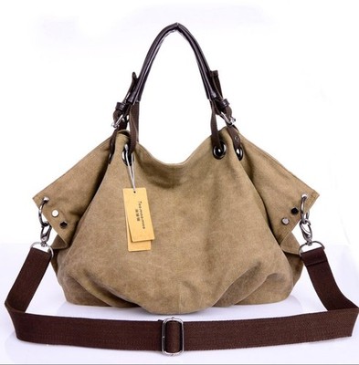 Women Canvas Messenger Bags Female Crossbody Bags Solid Shoulder Bag Handbag 