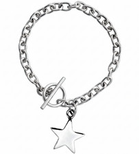 Ladies Stainless Star Bracelet Toggle Bracelet B14