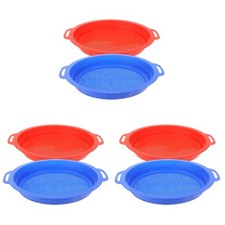 3 Count Sand Strainer Toys Beach Screen Sifting Pan Plastic Sifter