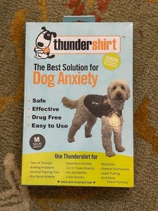 Thundershirt Anxiety Dog Jacket--SOLID GRAY, MEDIUM NEW IN BOX