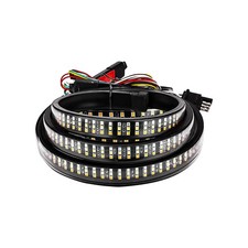 59" LED Tailgate Light Bar, Triple Row LED Tail Light Strip with Red Brake Wh...