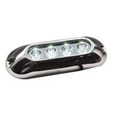 Faro subacqueo 4 LED bianchi Luce nautica di profondita per navigazione notturn