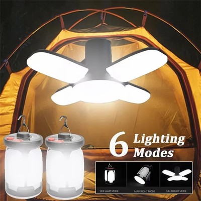 Solar Camping Laterne Faltbar 1000 lm LED Notstrom Powerbank