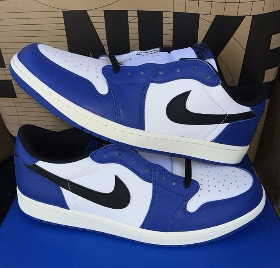 Jordan 1 Retro Low White Sport Blue for sale | eBay