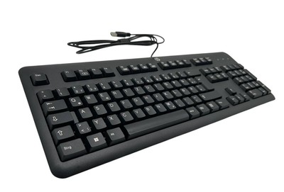 HP QWERTZ PC Tastatur Keyboard USB kabelgebunden   KU-1156   Schwarz   NEU OVP!!