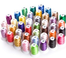 Simthread 40 Colors 40 Weight Polyester Embroidery Machine Thread Kit 550Y500...
