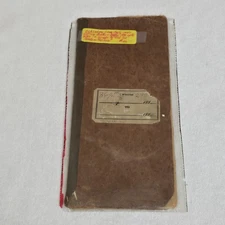 1880s Handwritten Ledger Journal Farm Records Family Notes Old Sod Shanty