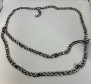 St John Vintage Black and Silver Beaded Chain Necklace Belt St John Beaded Chain Belt/Necklace main image 2