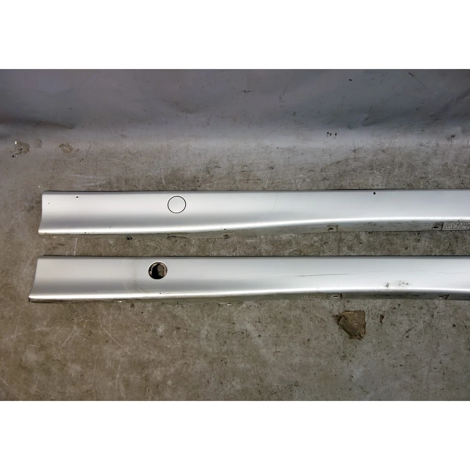 Par de paneles basculantes faldón lateral BMW E36 serie 3 1992-1999 plata titanio fabricante de equipos originales Foto 3 de 4