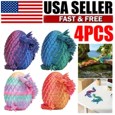 3D Printed Dragon Egg Full Articulated Dragon Egg Fidget Desk Office Decro Toy