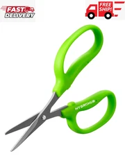 Garden Scissors, 6In Pruning Shears Snips Non-Stick Coated Sharp Steel Blades -