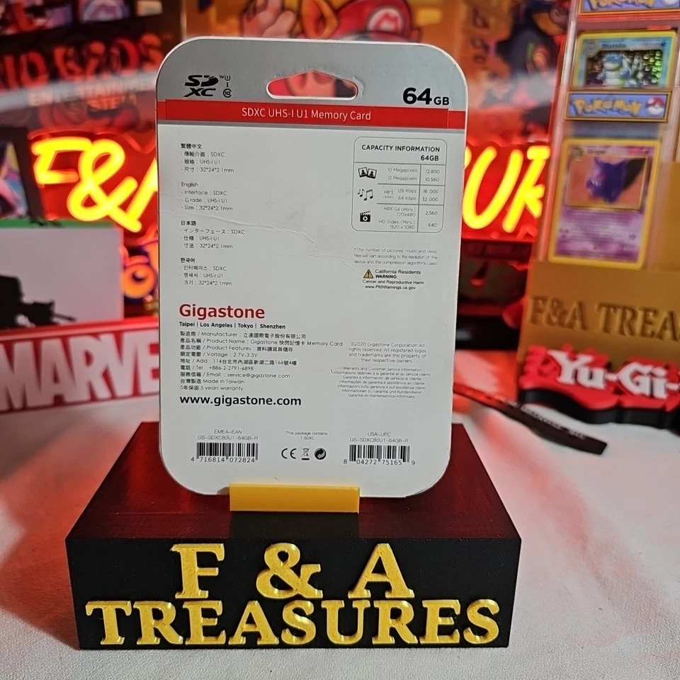 Gigastone 64GB SDXC UHS-I Memory Card U1 Class 10 Prime Series  - Image 2 of 2