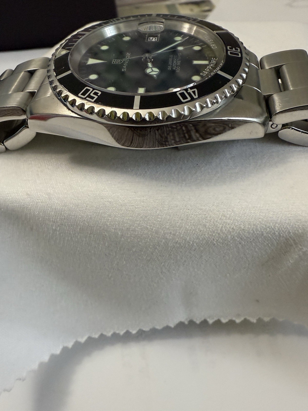 Sandoz Mechanical Automatic Divers Watch With Box… - image 17