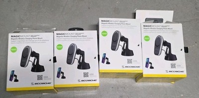 Lot Of 5 Scosche MagicMount Pro Charge5 (15W) Wireless Charging Car Mount    