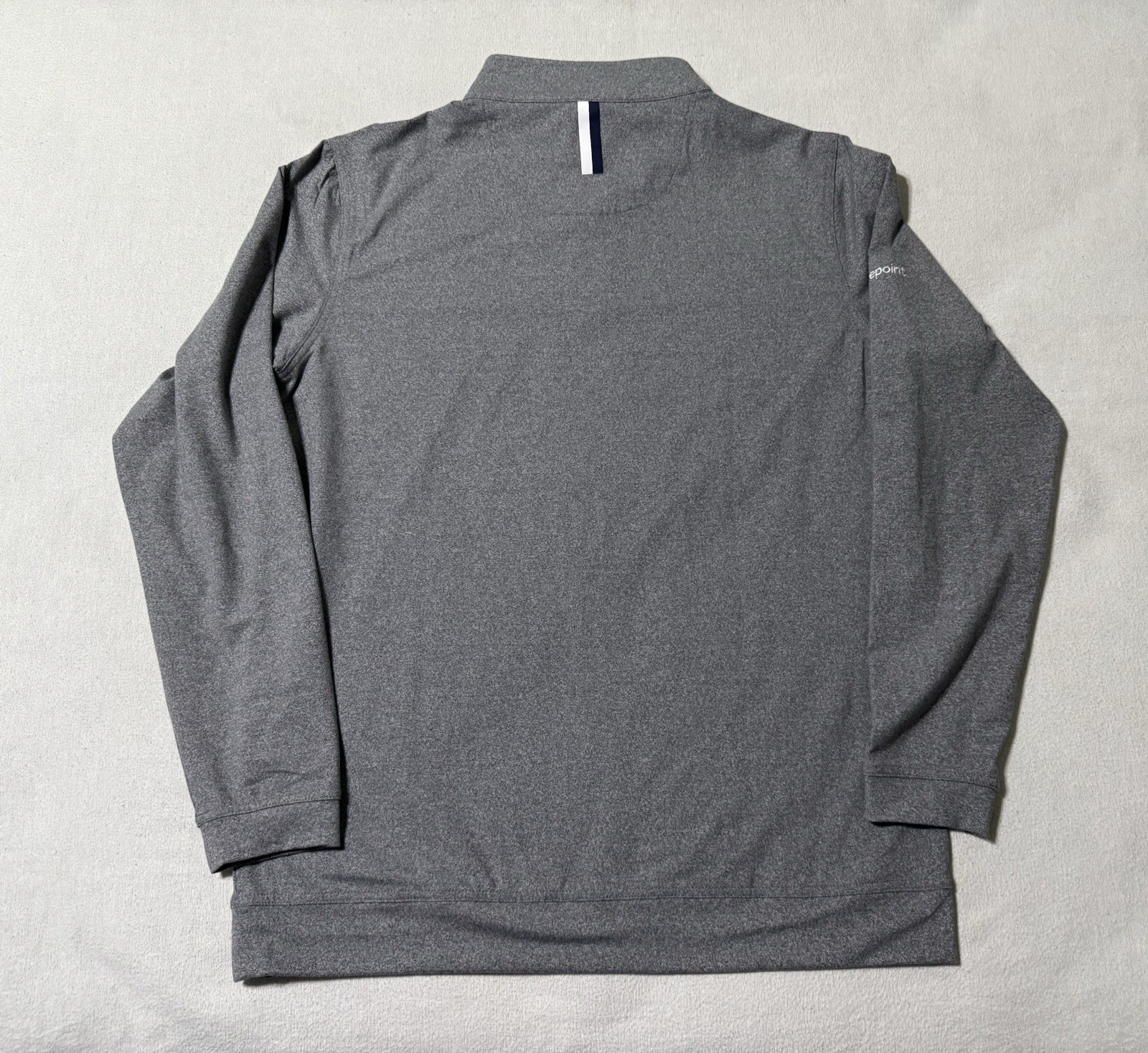 Rhoback Pullover Mens Medium Gray Solid Golf 1/4 … - image 7