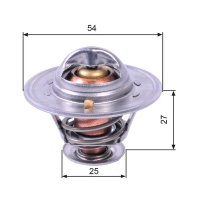 TH22782G1 GATES THERMOSTAT, COOLANT FOR CITROËN, FIAT, IVECO, PEUGEOT, SANTANA