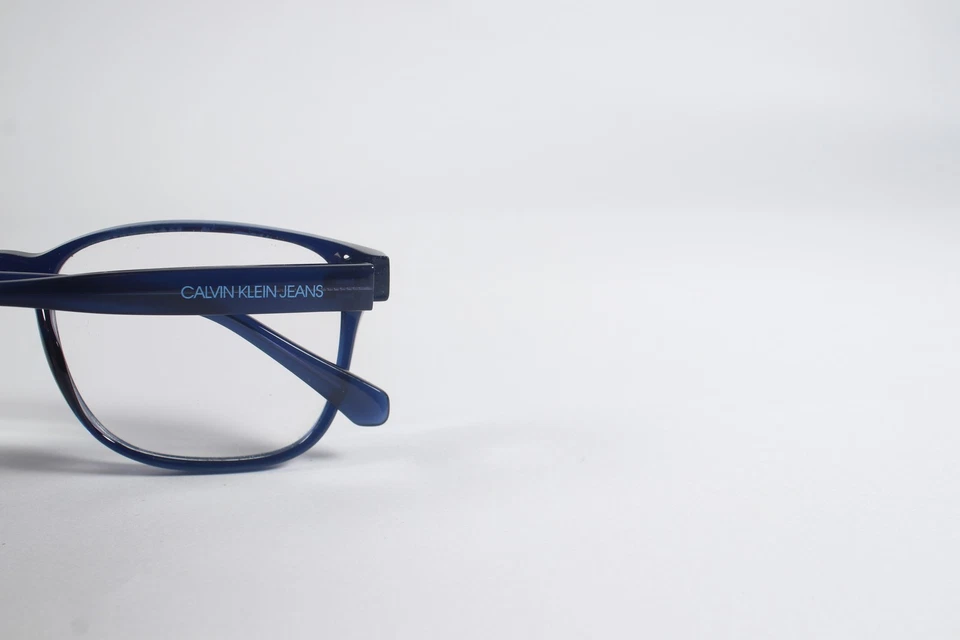 Calvin Klein Eyeglasses CKJ 19507 Unisex Blue 405 Full Rim Plastic Frames 53 mm - Image 4 of 4