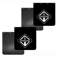 Mud Flaps 24x24 Semi Truck Trailer Heavy Duty 5mm Thick Mudguards 2pairs Black