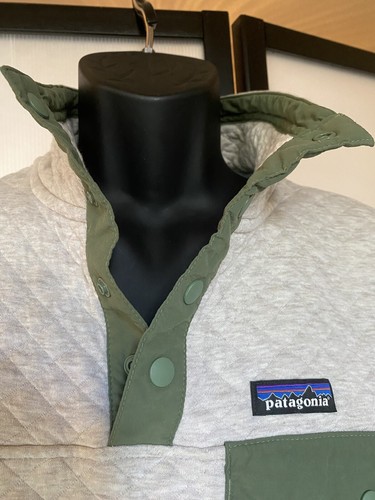 Patagonia Herren kleiner Bio-Baumwolle Snap-T Knopf gesteppter Pullover - ANSEHEN - Bild 10 von 15
