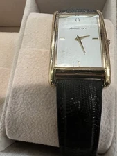 Accutron Men’s Watch Black Leather Band
