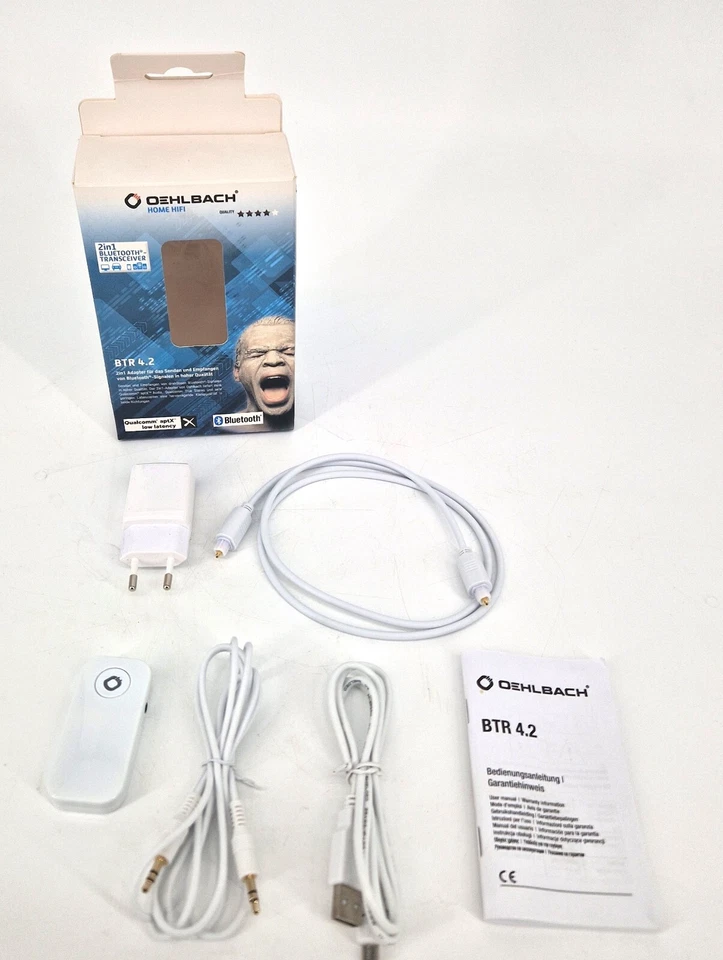 Oehlbach Mobiler Bluetooth Sender / Empfänger Transceiver BTR 4.2 6078 weiß (C) - Bild 2 von 2