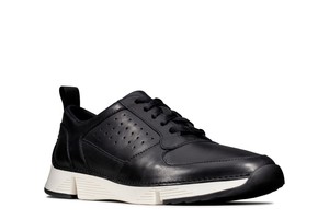 clarks sneakers mens black