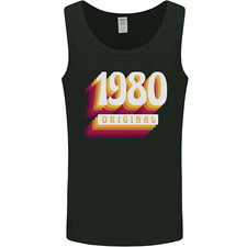 Retro 45th Birthday Original 1980 Mens Vest Tank Top