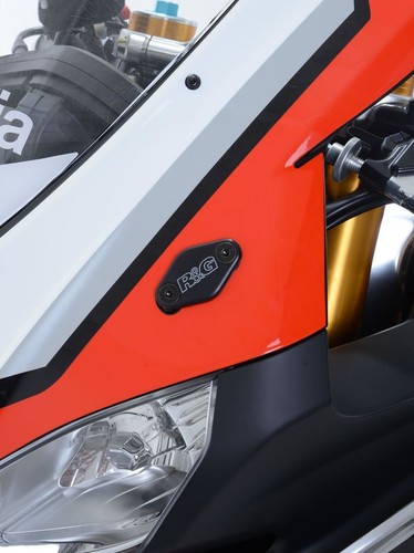 R&G Mirror Blanking Plates Black (Pair) Aprilia RSV4-RR 2015 - 2019 - Picture 6 of 6