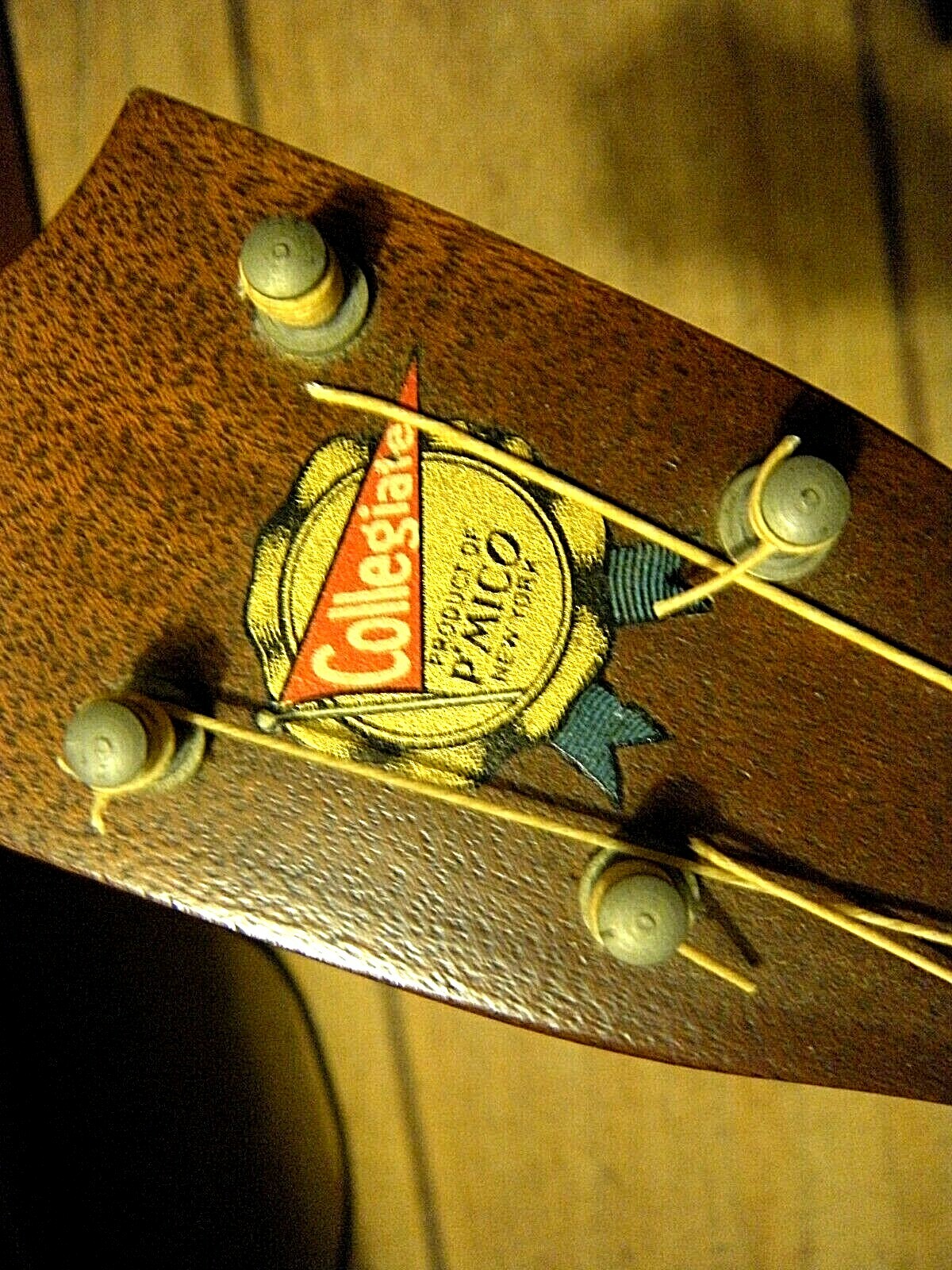 Excellent Vintage 1940s P'Mico Collegiate Mahogany Ukulele Populair nieuwste product