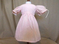 Pleasant Company American Girl Doll Kirsten Birthday PINK CHECKED DRESS 1996 