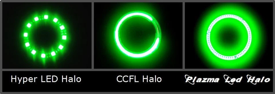 Kawasaki Z1000 Headlight Halo 2010-2015 Angel Eye Demon LED Plasma COB Dual - Image 3 of 3