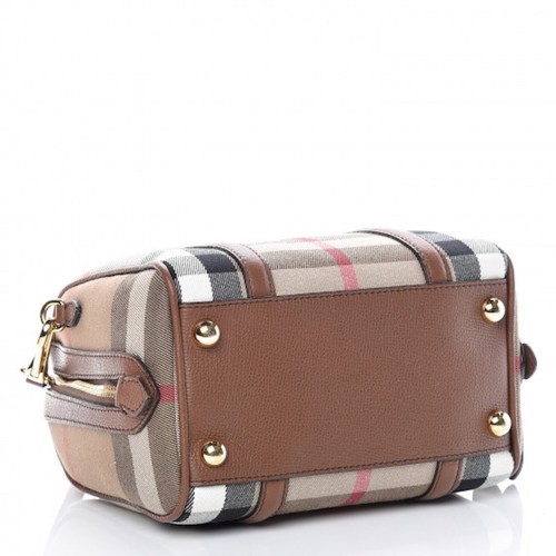 NEW BURBERRY HOUSE CHECK DERBY ALCHESTER BOWLING TOTE BAG SATCHEL - Bild 6 von 11