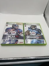 2 XBOX 360 Games NCAA 08 Football & Madden NFL 08 - Upload Draft Classes