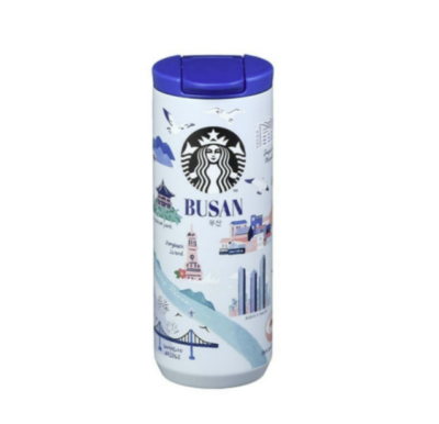Starbucks Korea 2024 * SS Annyeong Busan Tumbler 355ml / FREE