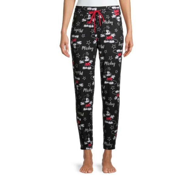 Red Womens Sleep Jogger Pants Medium 