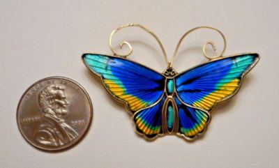 David Andersen Norway 925S Gold Washed & Enameled Sterling