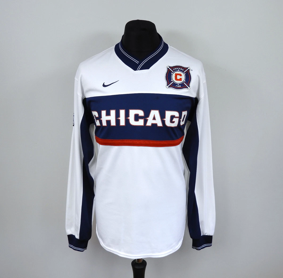 Chicago Fire Nike Vintage Shirt Camisa Away Jersey 2000 02 Size. L