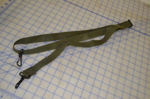 *1" military green cotton strap adjustable 35" - 60" general sling shoulder - 第 1/6 張圖片