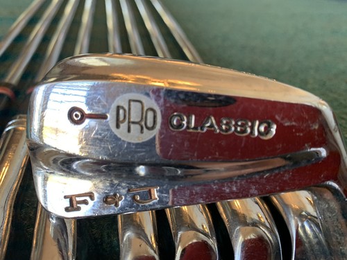 RARE MINT COND. VINTAGE SET of F&J (Fernquest & Johnson) PRO CLASSIC IRONS -2-PW - Picture 2 of 12