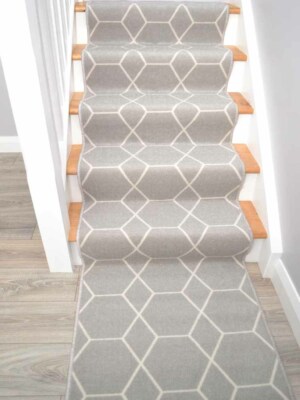 Rugs Stairway Staircase Light Grey Long Carpet For Up The Centre Of Stairs Rug