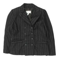 Pierre Cardin Womens Black Double Breasted Blazer Jacket | Vintage Designer Vtg