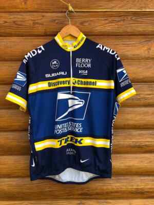 Nike United States Postal Service USPS Cycling Jersey Rare