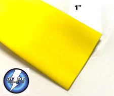 YELLOW Heat Shrink Tubing 1'' Diameter x 4 Ft 2:1 Ratio Sleeve Wire Wrap  (25mm)