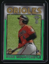 Ryan Mountcastle 2021 Topps Chrome Ben Baller 1986 Green /99 Orioles RC