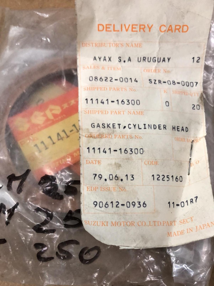 Top End Gasket Kit For Suzuki RM250 1976 – Bores 70mm To 71mm, VintCo KTE024