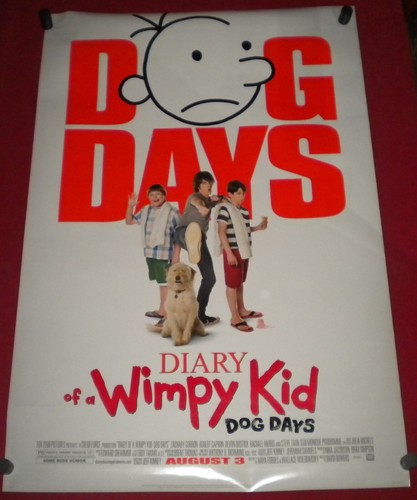 Diary of a Wimpy Kid Dog Days Movie Poster 27x40 S/S Zachary Gordon Robert Capro