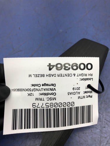 2018 - 2020 AUDI A5 OEM RH & CENTER DASH BEZEL MOLDING TRIM COVER 8W1853190GUT5 - Picture 12 of 12