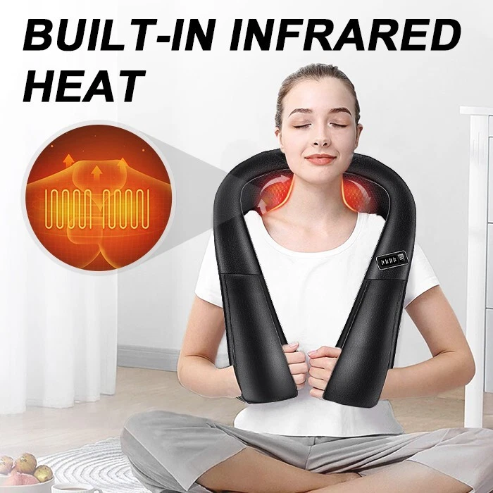  Back Massager Neck Massager with Heat- Shiatsu Massage