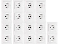 Schutzkontakt-Steckdose Mcpower ''Flair'' 250V~/16A, 18Er-Pack, I